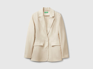 Blazer in misto lino