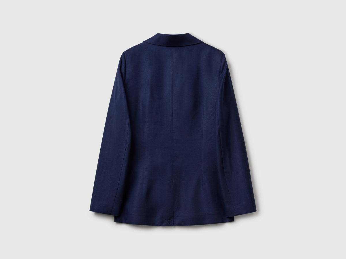 Blazer in misto lino