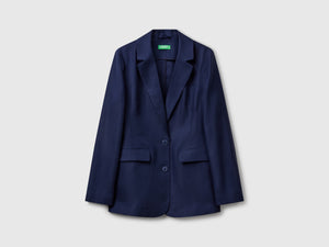 Blazer in misto lino