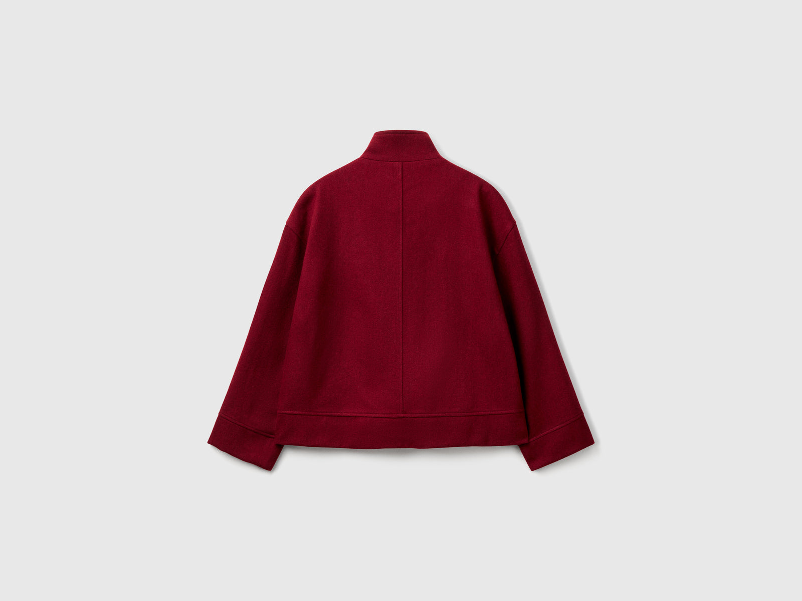 Wool blend jacket da donna bordeaux 2 | Benetton Outlet