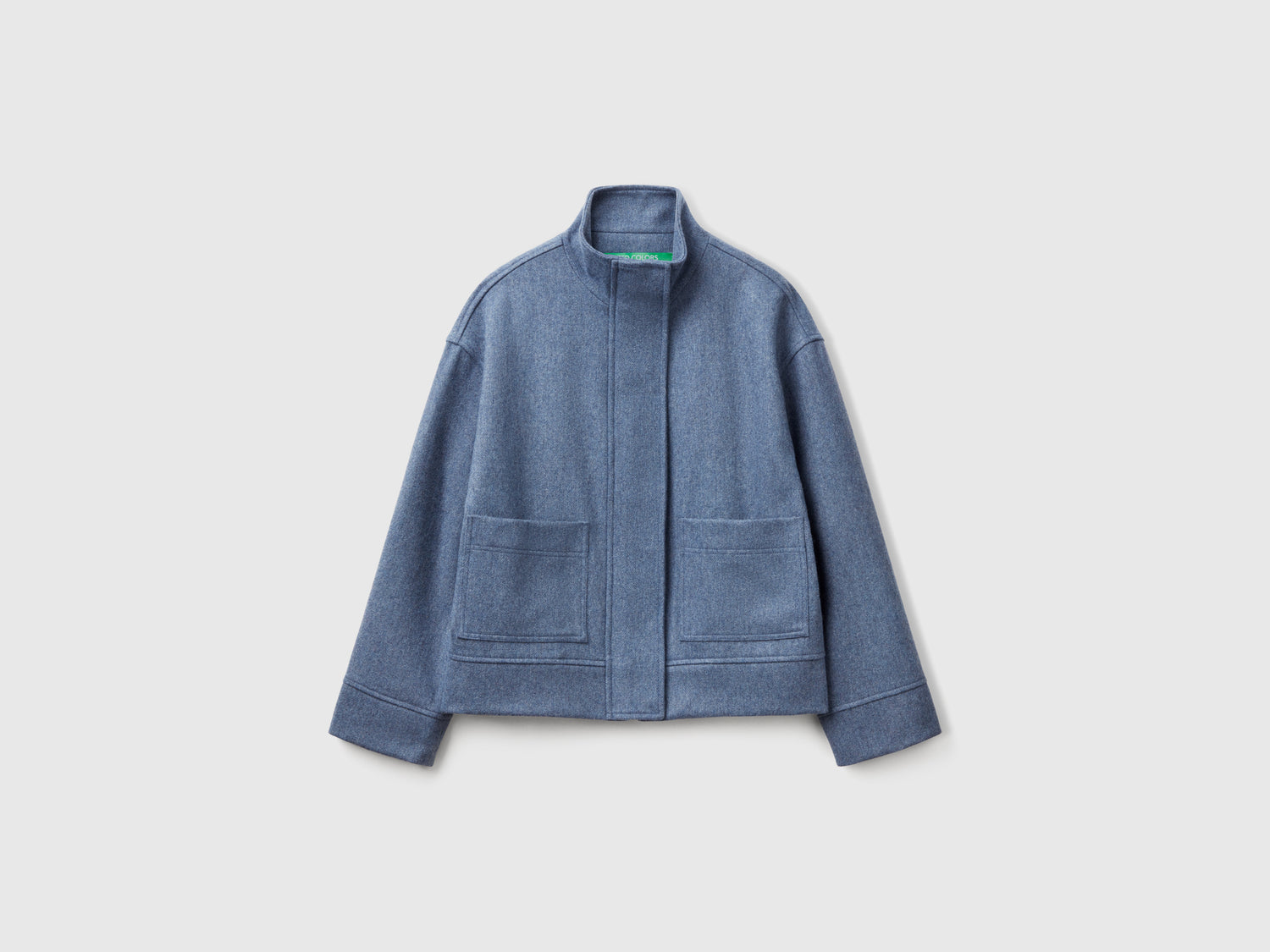 Wool blend jacket da donna azzurro | Benetton Outlet