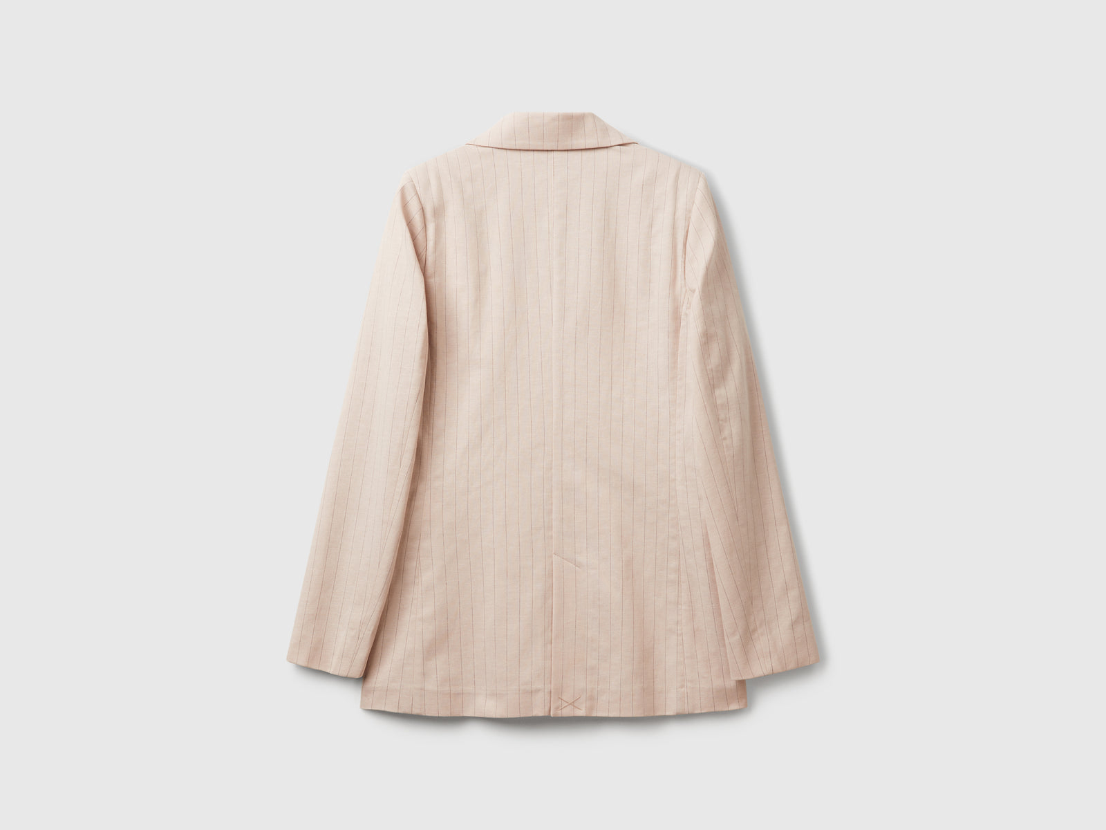 Blazer gessato doppiopetto da donna beige 2 | Benetton Outlet