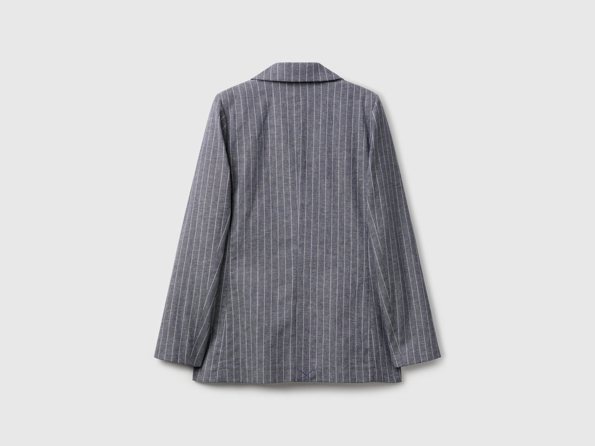 Blazer gessato doppiopetto