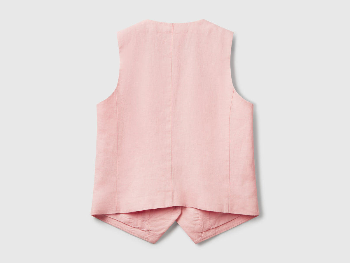 Gilet in puro lino