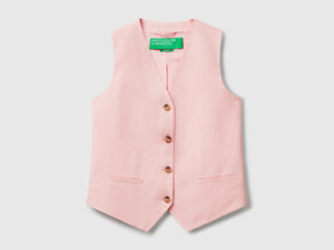 Gilet in puro lino