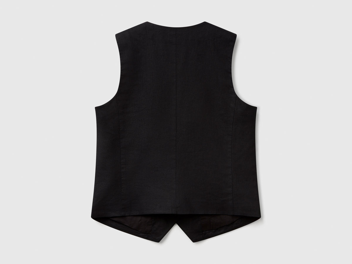 Gilet in puro lino