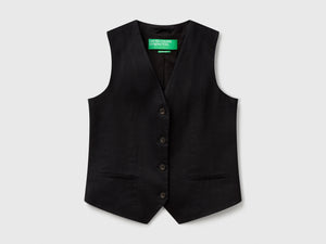 Gilet in puro lino