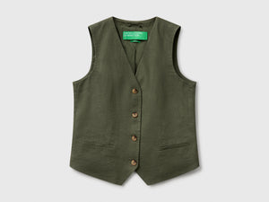 Gilet in puro lino