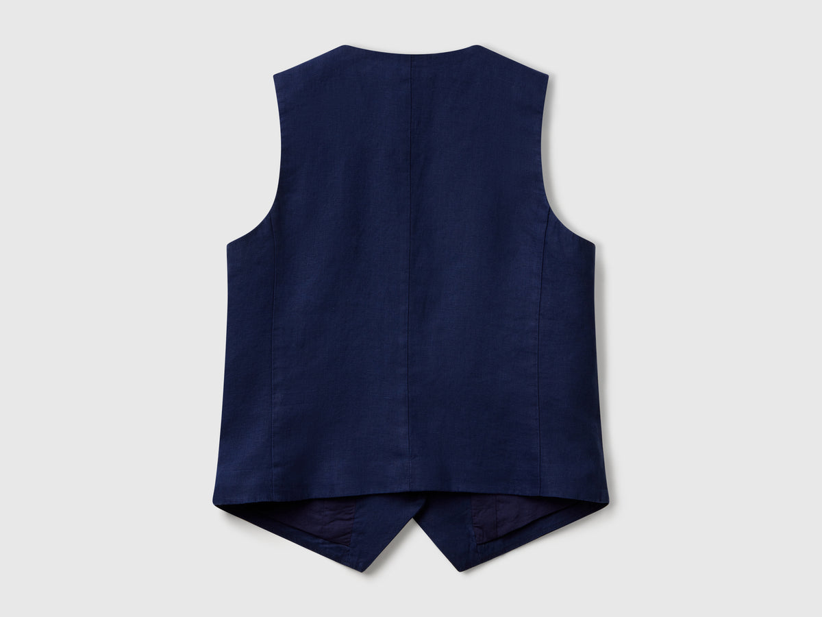 Gilet in puro lino