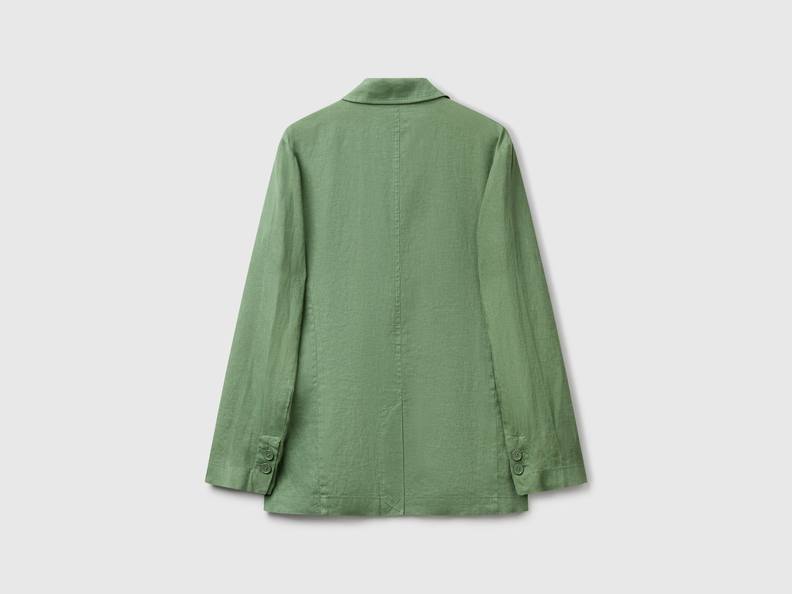 Blazer in puro lino da donna verde 2 | Benetton Outlet