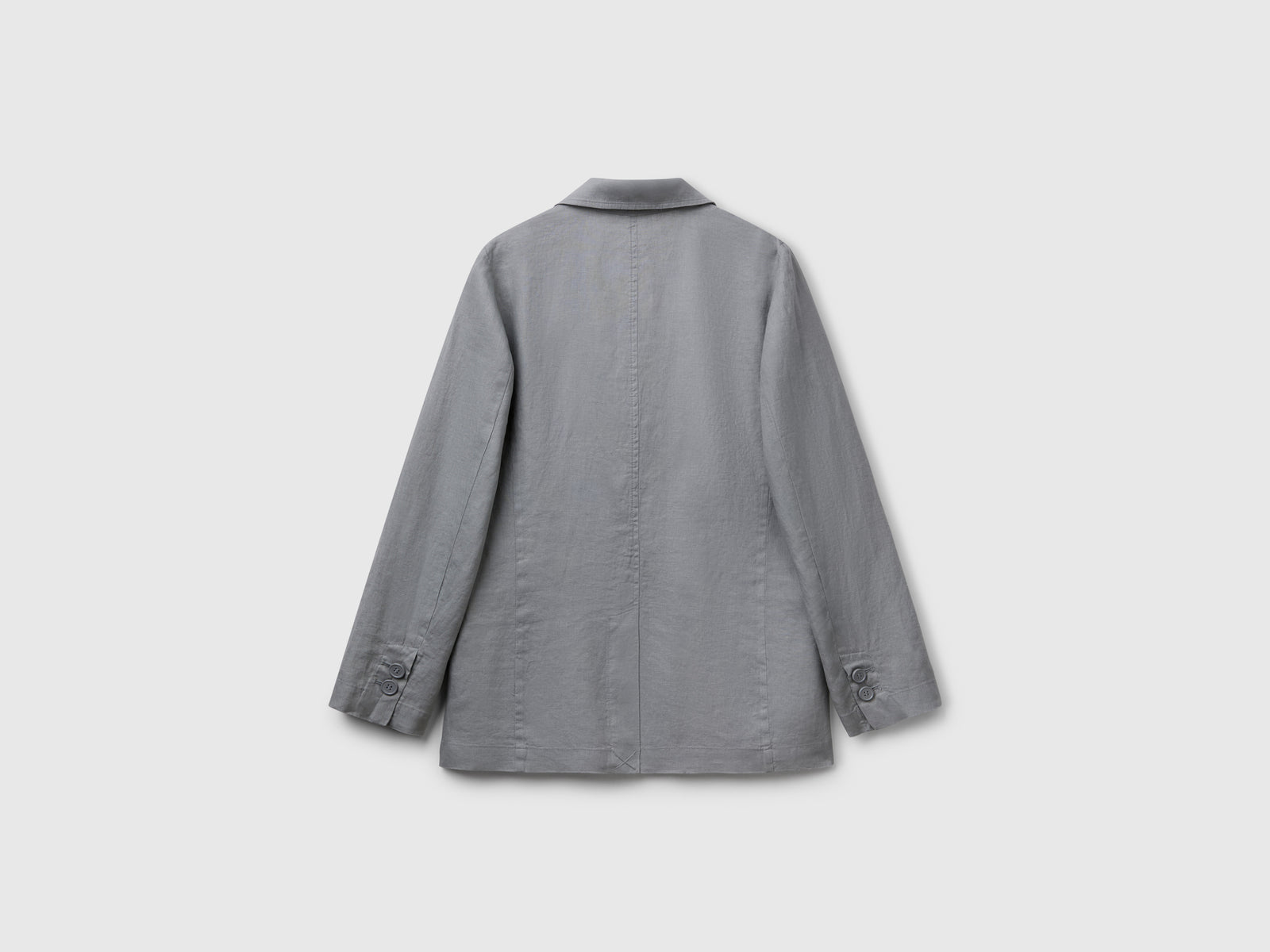 Blazer in puro lino da donna grigio 2 | Benetton Outlet