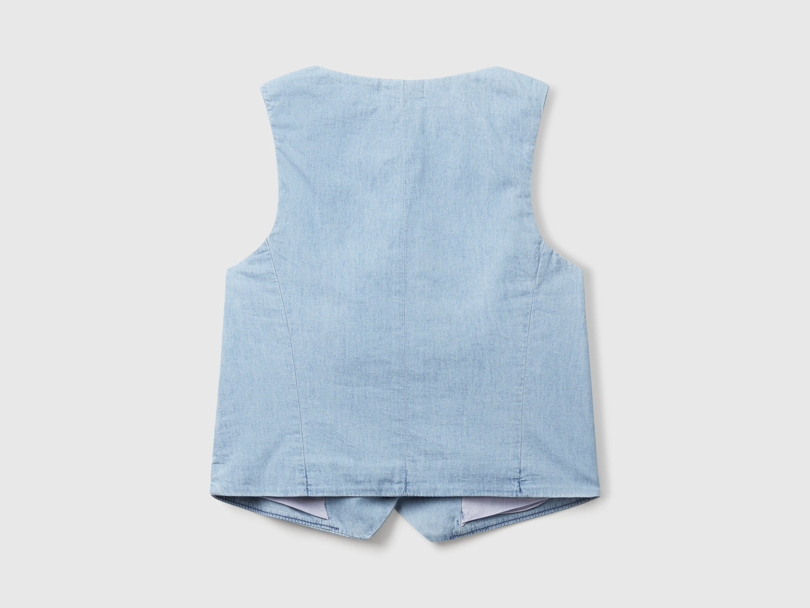 Gilet in chambray da donna blu 2 | Benetton Outlet