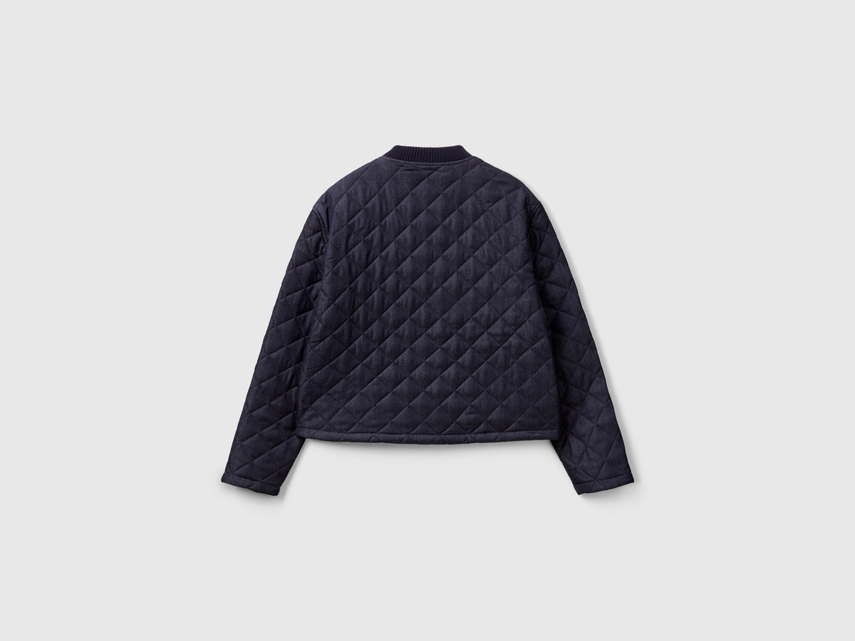 Giubbotto trapuntato effetto denim