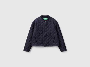 Giubbotto trapuntato effetto denim