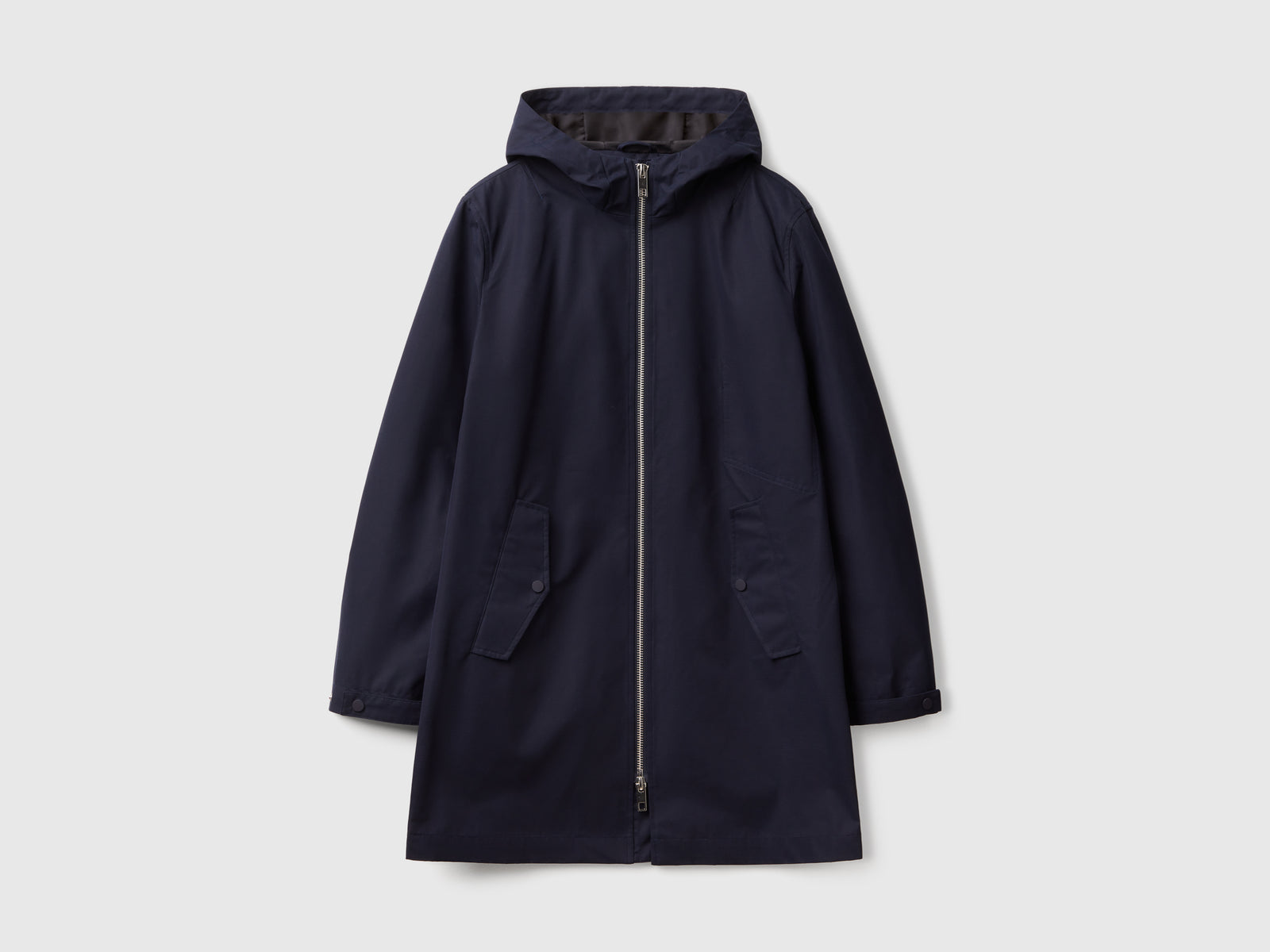 Parka in misto cotone da uomo blu scuro | Benetton Outlet