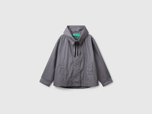 Oversized nylon jacket