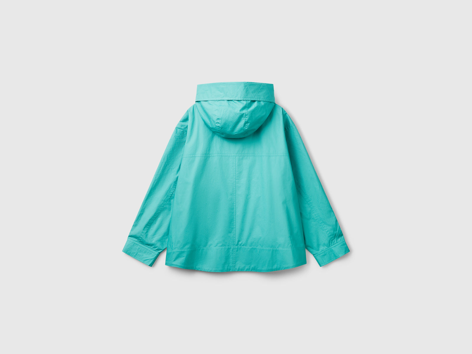 Oversized nylon jacket da donna verde acqua 2 | Benetton Outlet