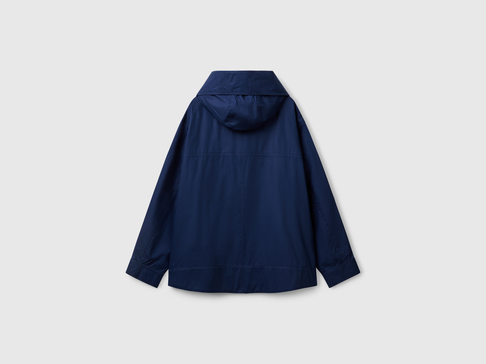 Giubbino over fit in nylon da donna blu scuro 2 | Benetton Outlet