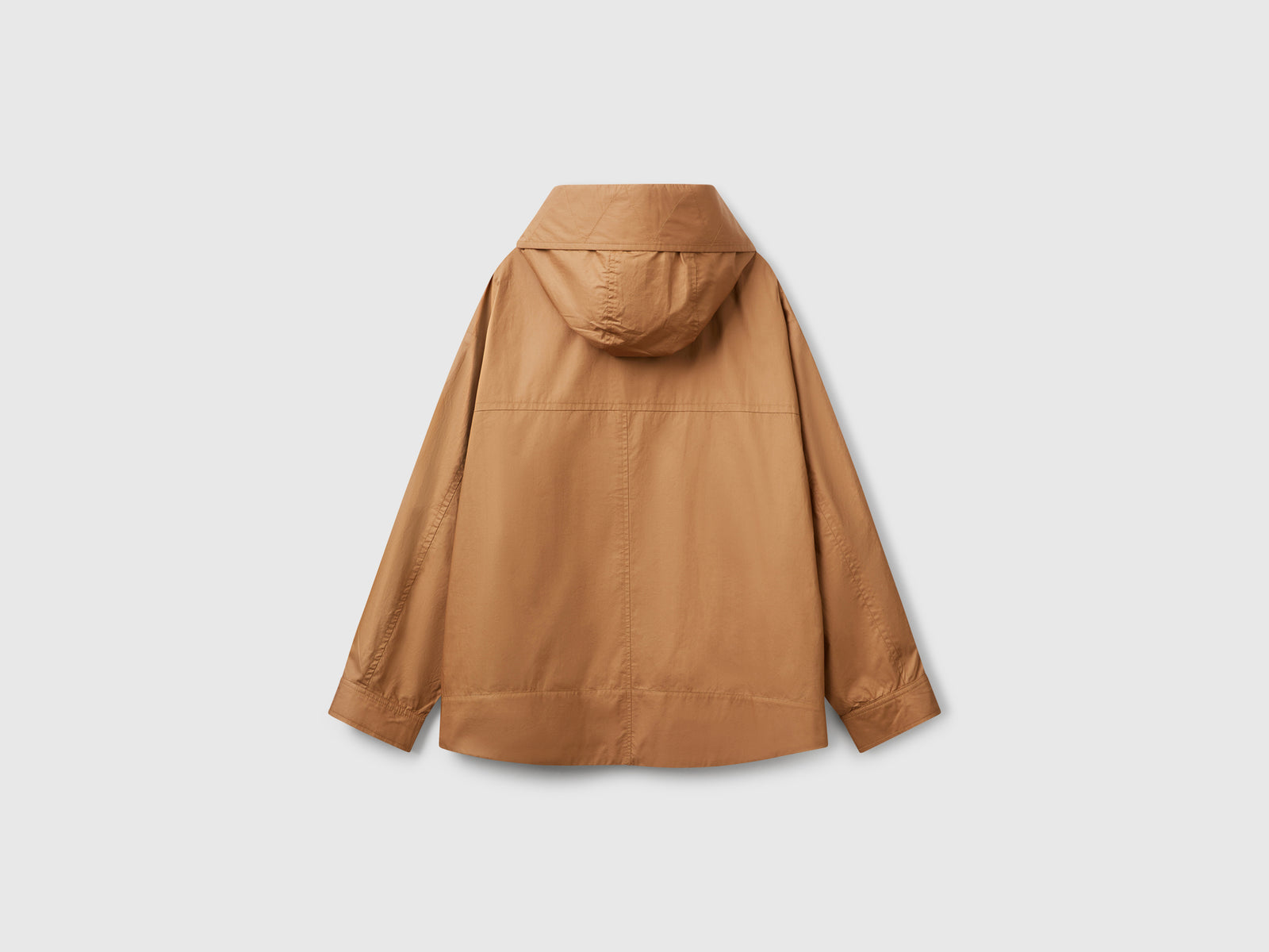 Giubbino over fit in nylon da donna marrone 2 | Benetton Outlet