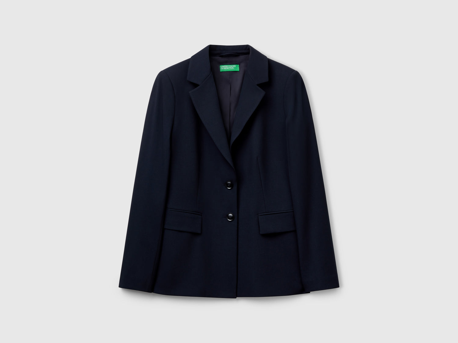 Blazer slim fit da donna blu scuro | Benetton Outlet