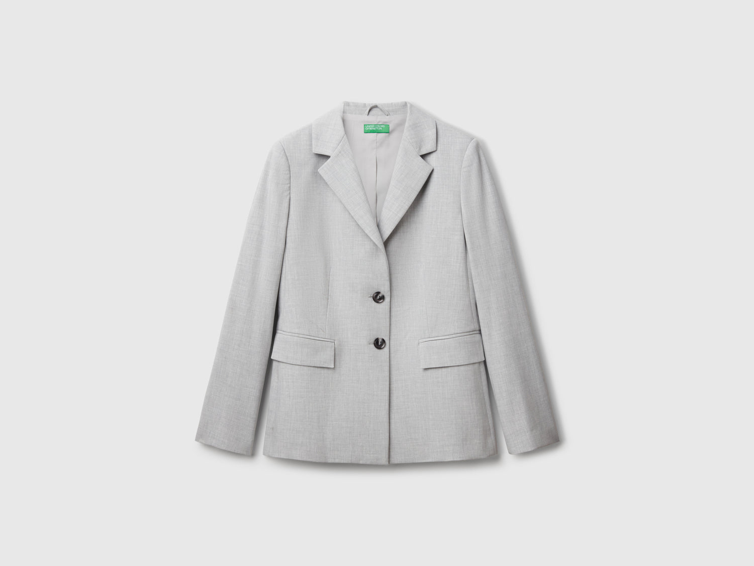 Blazer slim fit da donna grigio | Benetton Outlet