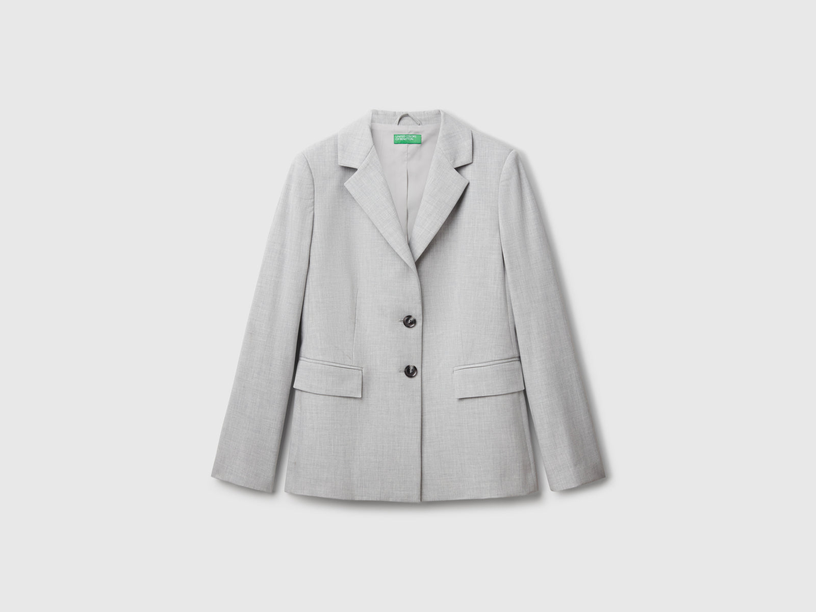 Blazer slim fit da donna grigio | Benetton Outlet