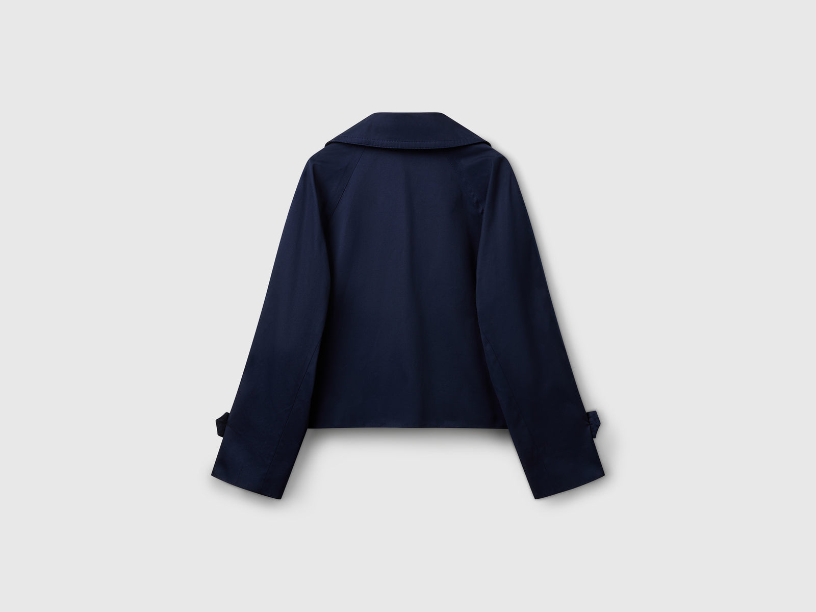 Trench cropped doppiopetto da donna blu scuro 2 | Benetton Outlet