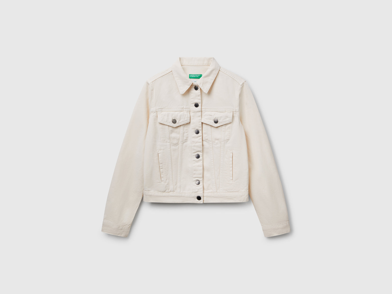 Rider denim jacket da donna bianco panna | Benetton Outlet