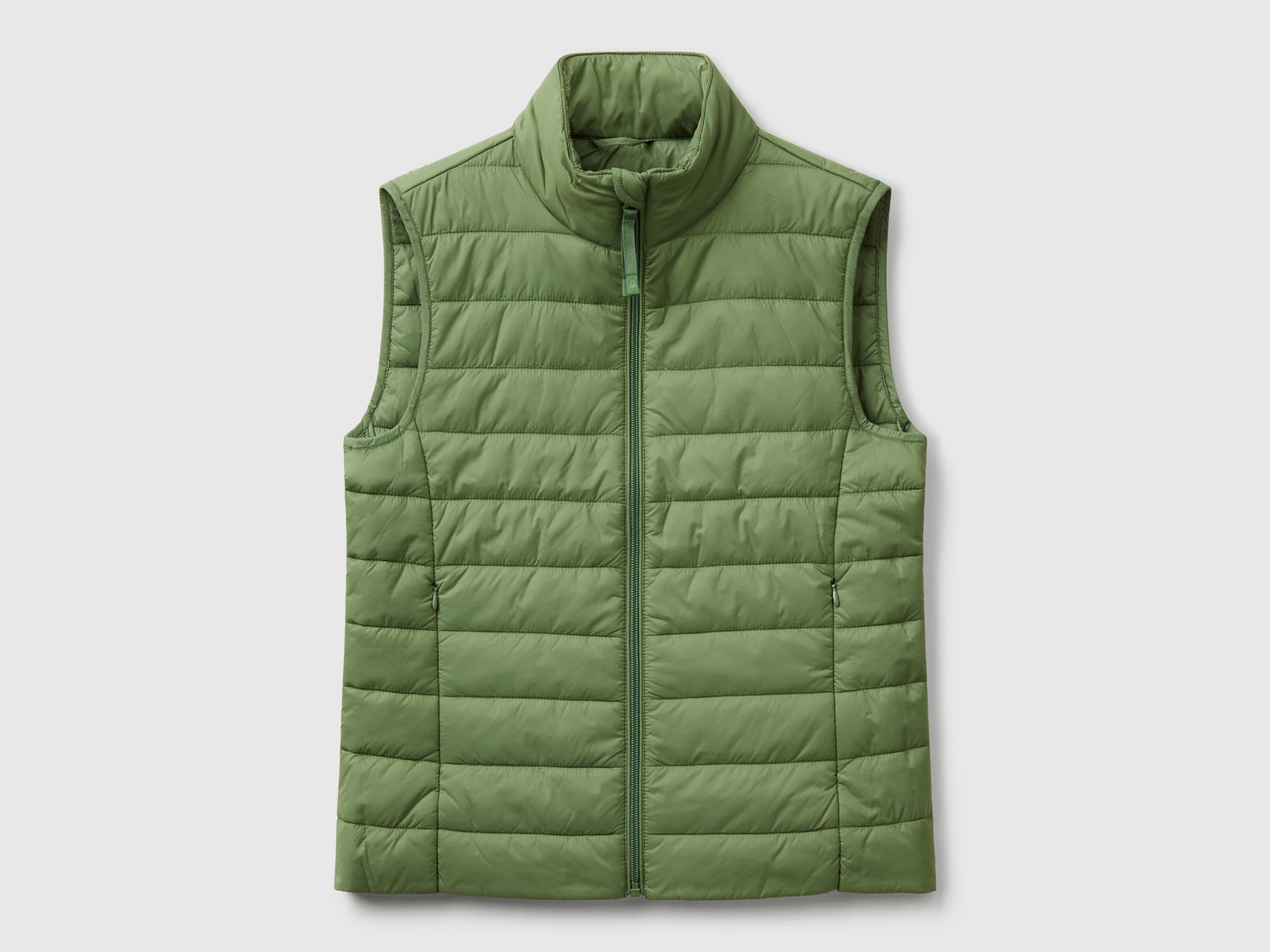 Smanicato slim fit imbottito da donna verde | Benetton Outlet