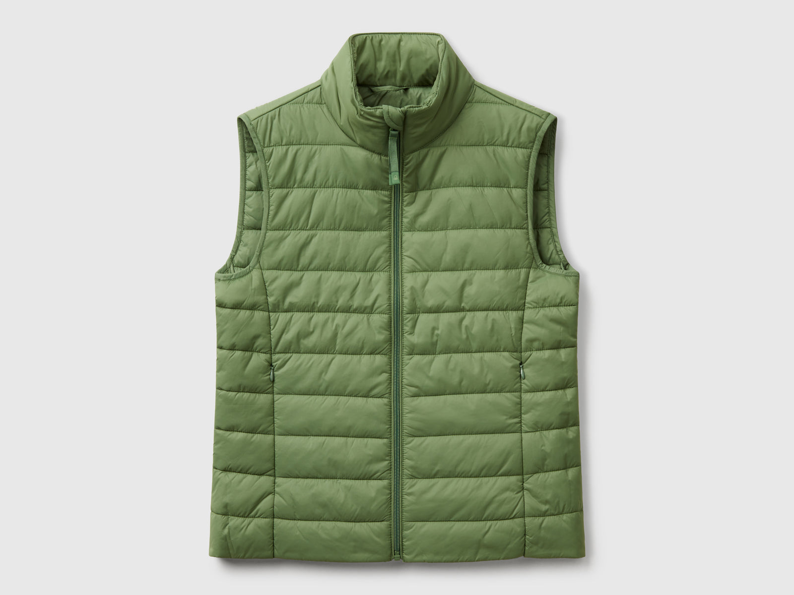 Smanicato slim fit imbottito da donna verde | Benetton Outlet