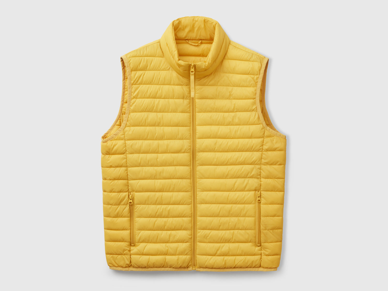 Smanicato regular fit imbottito da uomo senape | Benetton Outlet