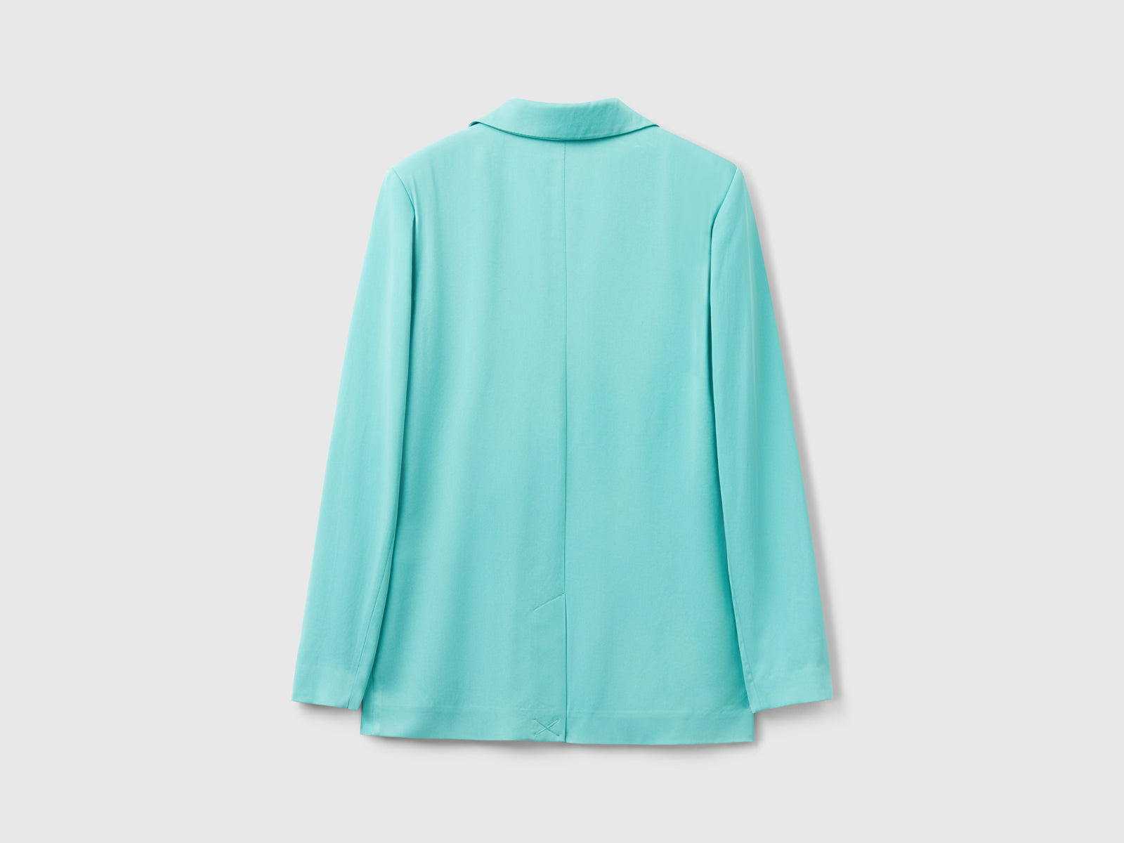 Giacca fluida da donna verde acqua 2 | Benetton Outlet