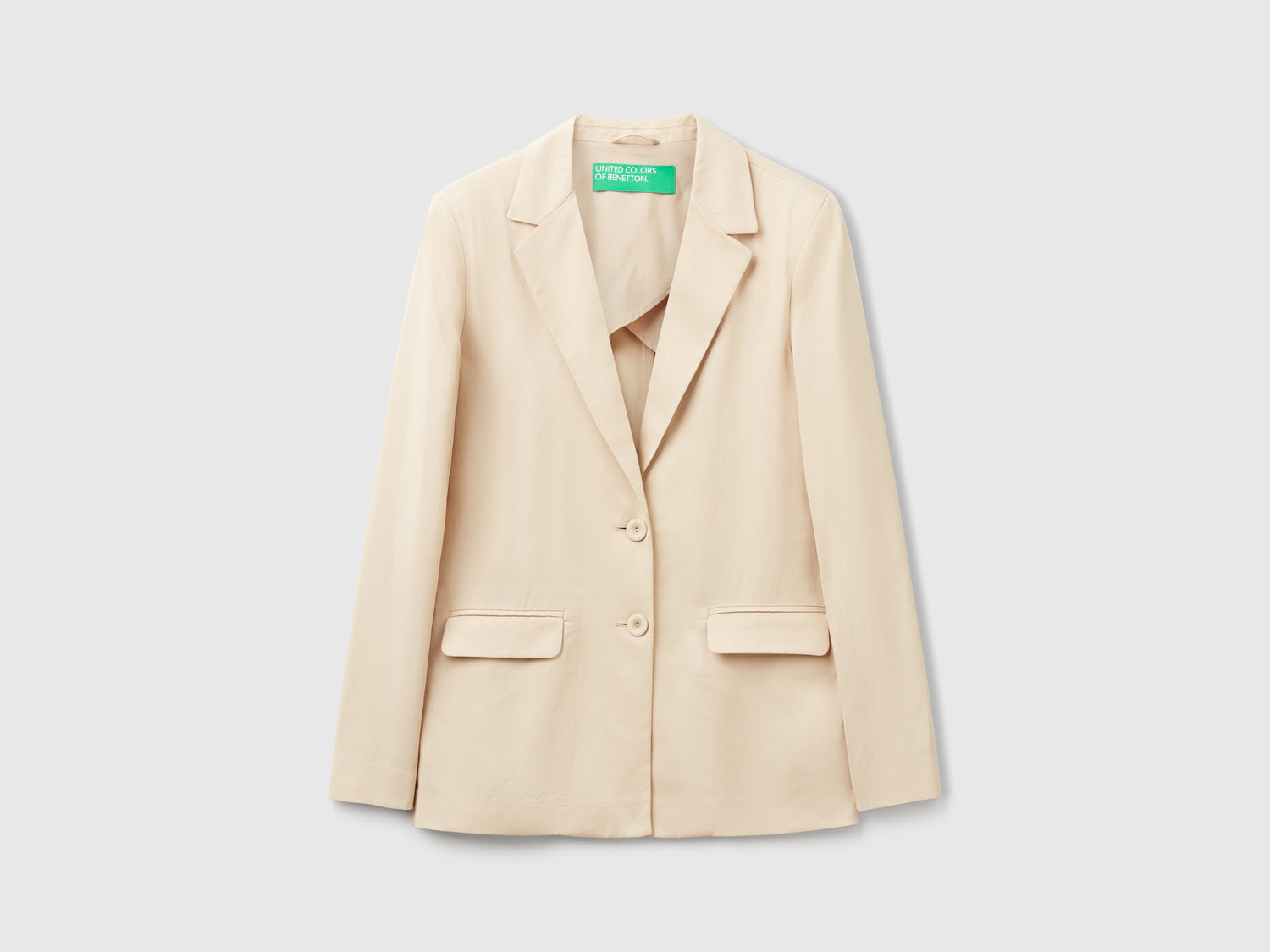 Giacca fluida da donna beige | Benetton Outlet