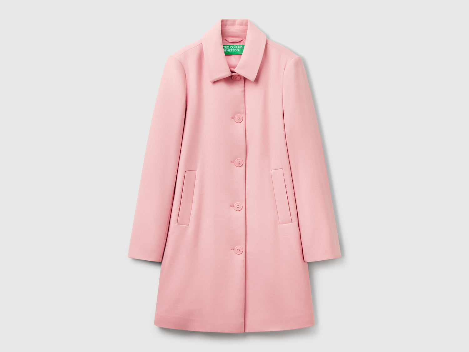 Spolverino in misto viscosa da donna rosa | Benetton Outlet