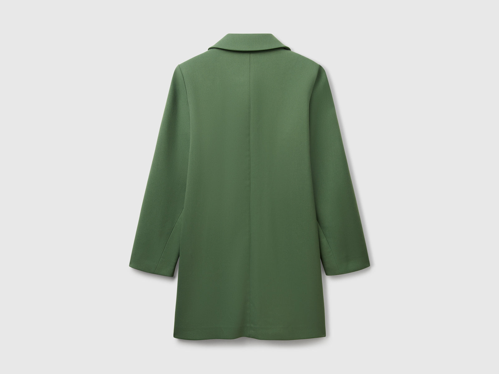 Spolverino in misto viscosa da donna verde 2 | Benetton Outlet