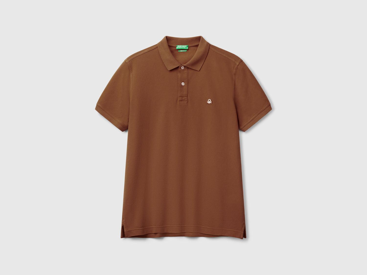 Polo regular fit da uomo marrone | Benetton Outlet