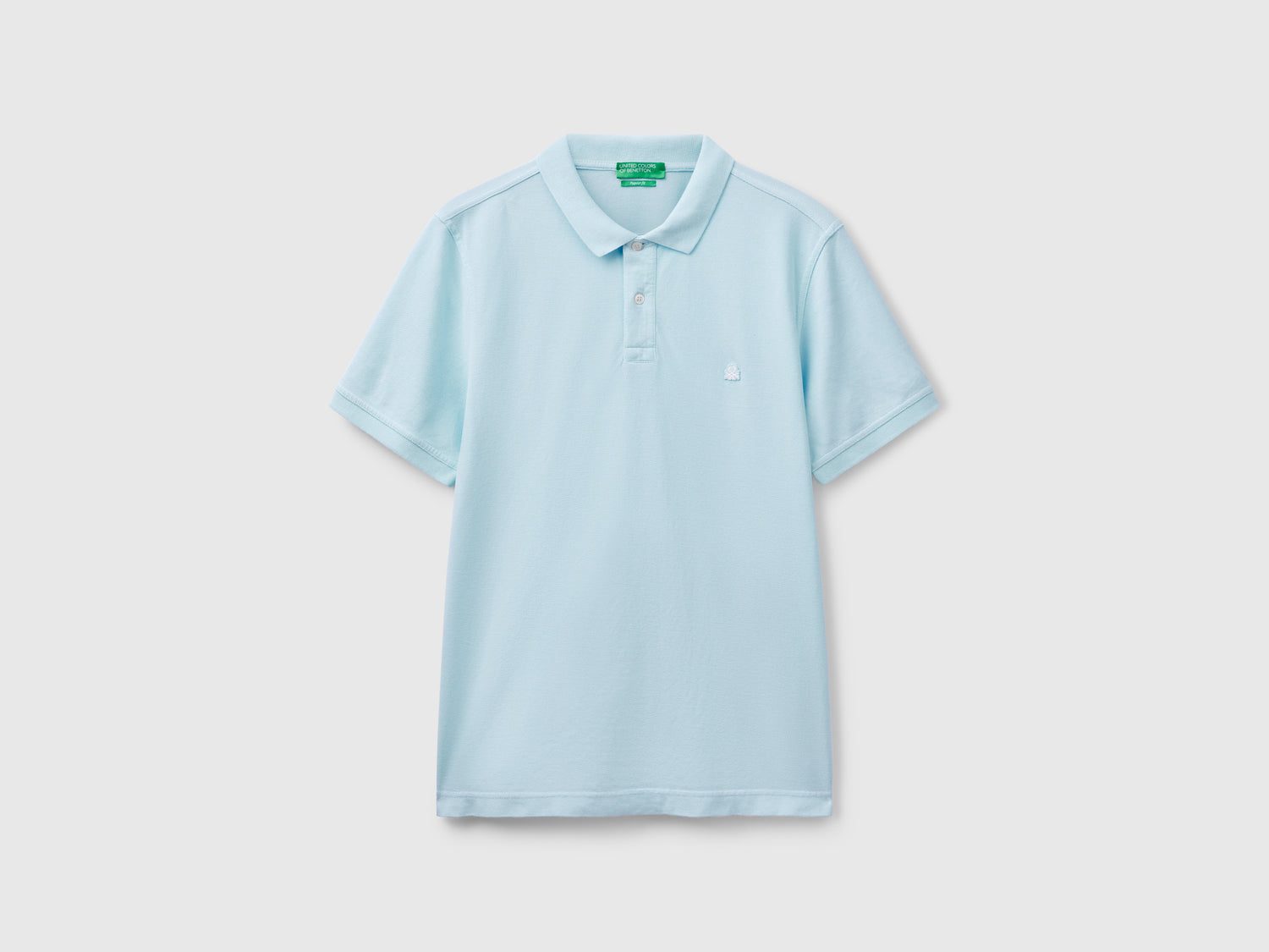 Polo regular fit da uomo turchese | Benetton Outlet