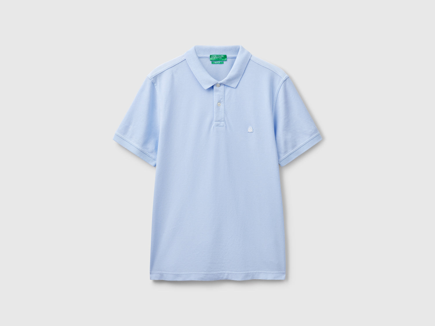Polo regular fit da uomo celeste | Benetton Outlet