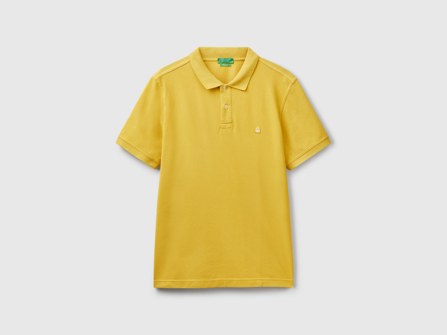 Polo regular fit da uomo senape | Benetton Outlet