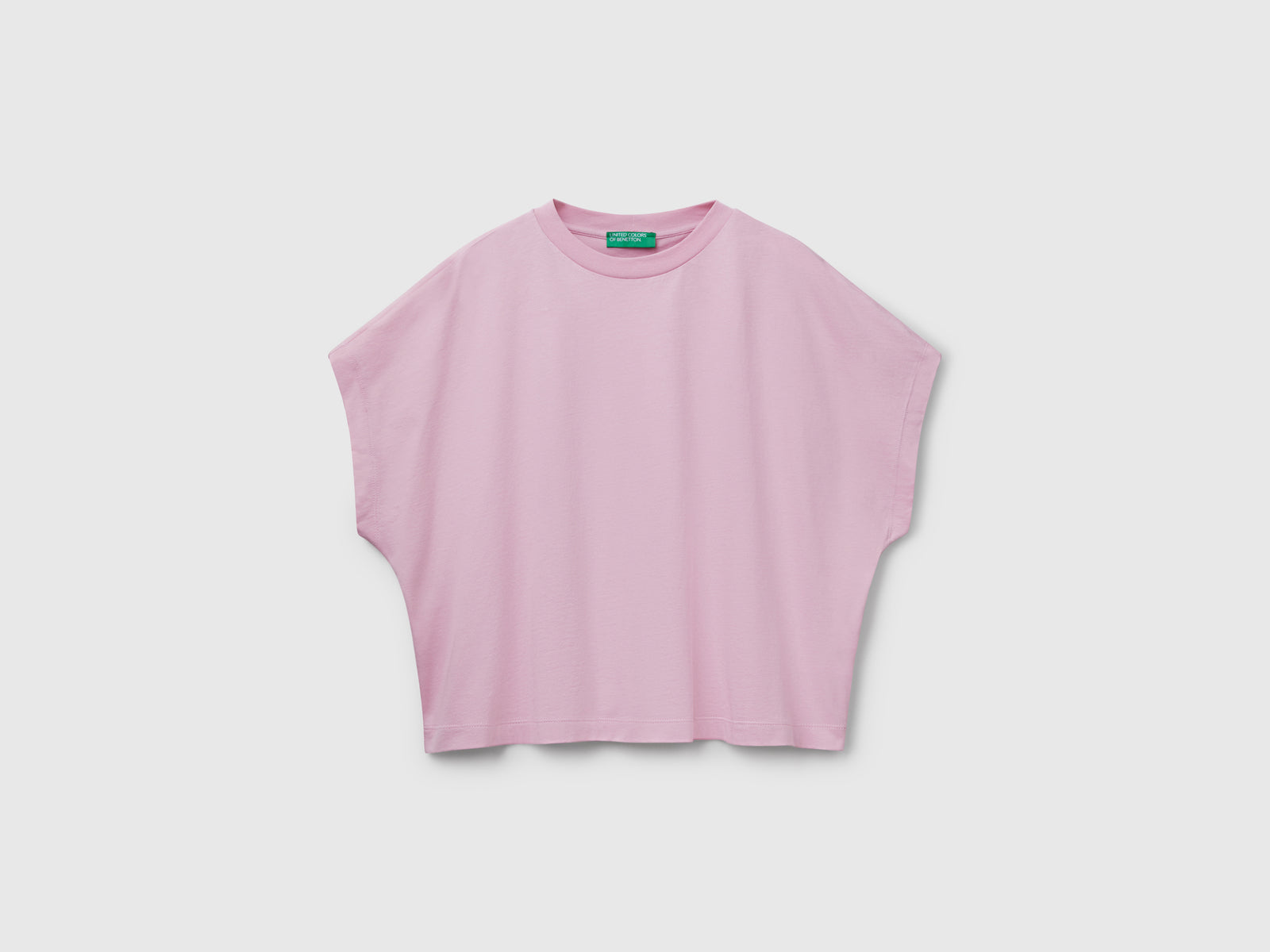 Kimono sleeve T-shirt da donna rosa | Benetton Outlet