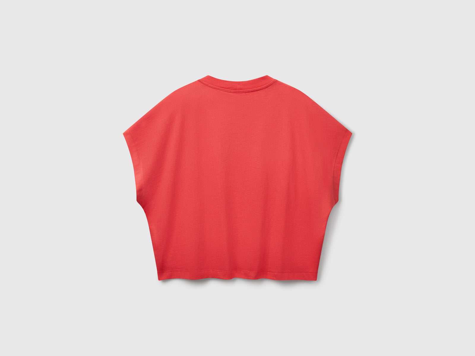 Maglietta con manica a kimono da donna rosso mattone 2 | Benetton Outlet