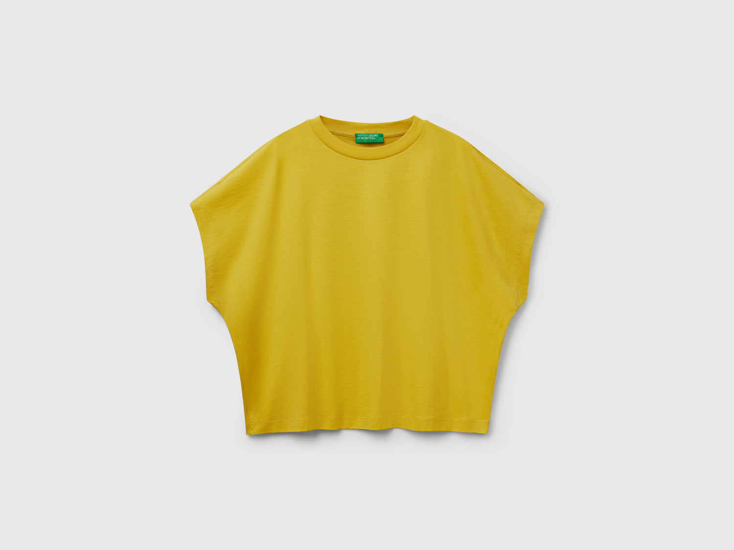 Kimono sleeve T-shirt da donna senape | Benetton Outlet