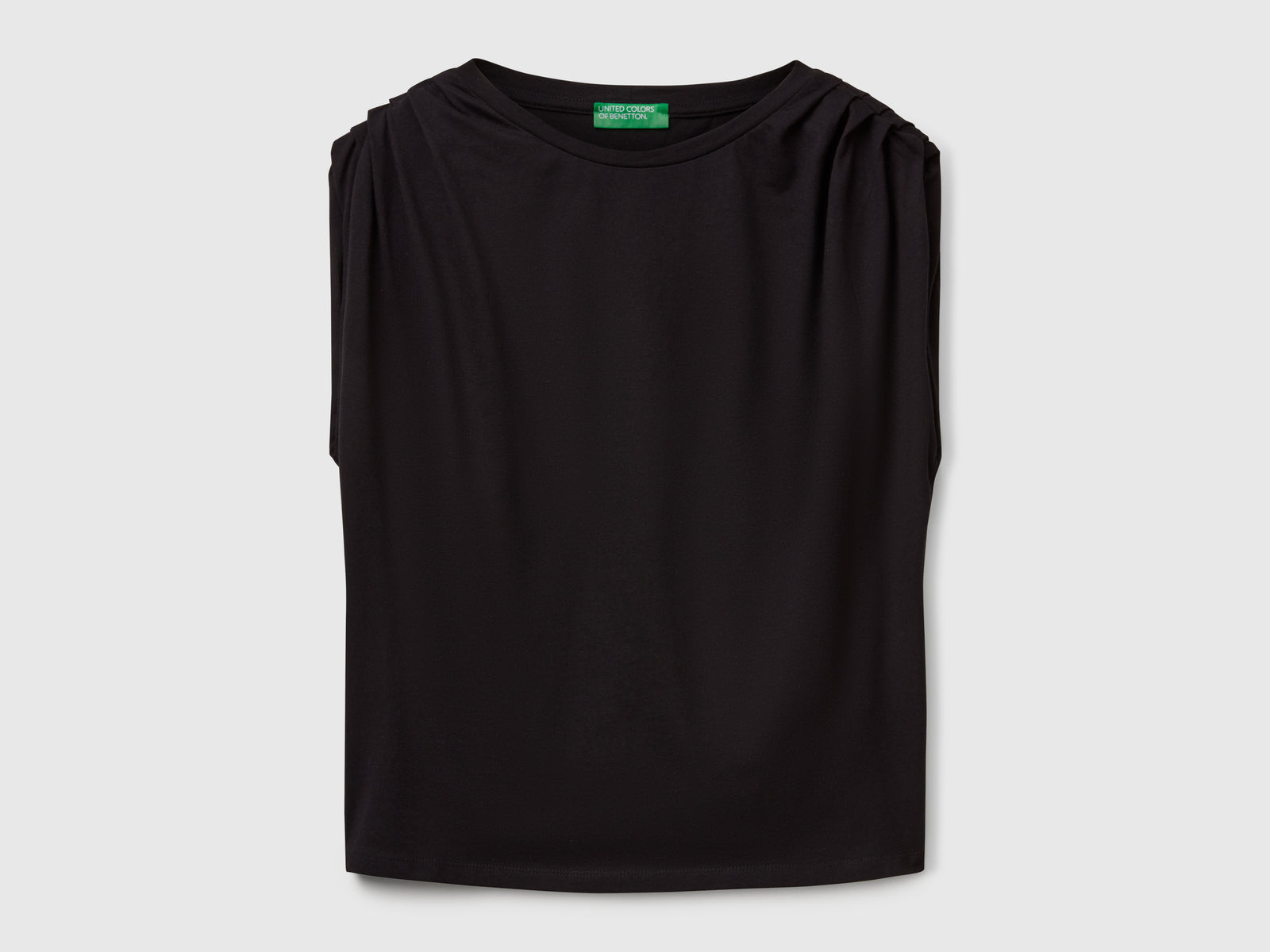 Straight tank top da donna nero | Benetton Outlet