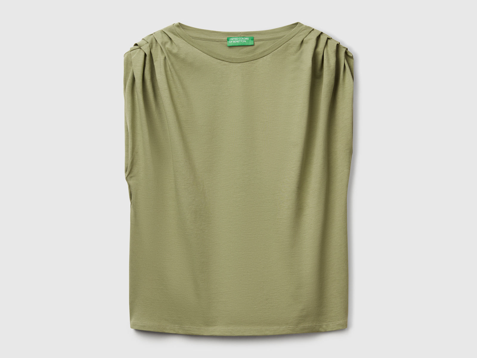 Canotta straight da donna verde oliva | Benetton Outlet