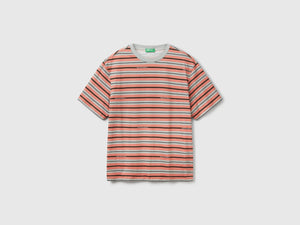 T-shirt a righe over fit