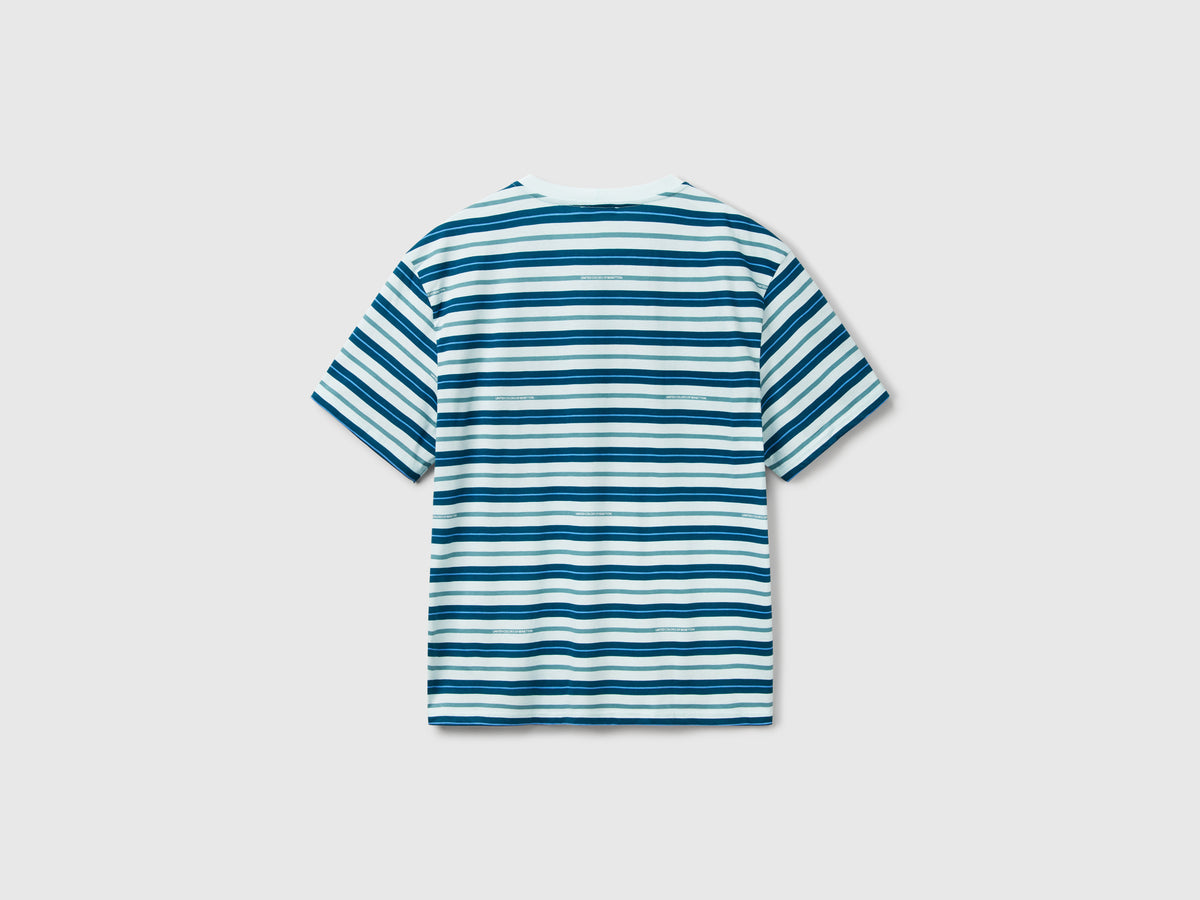 T-shirt a righe over fit