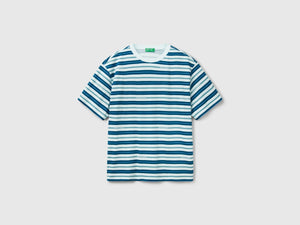 T-shirt a righe over fit