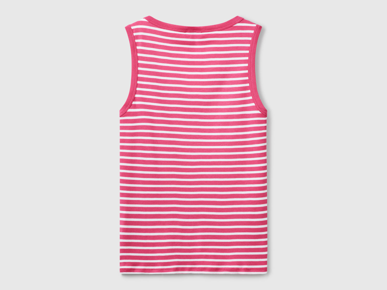 Canotta a righe 100% cotone da donna fragola 2 | Benetton Outlet