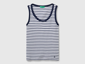 100% cotton striped tank top