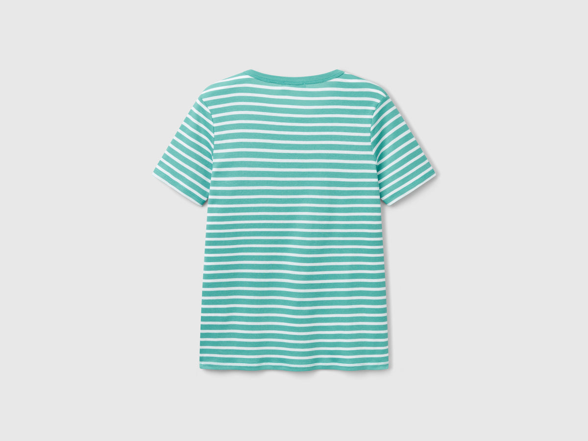 T-shirt girocollo a righe
